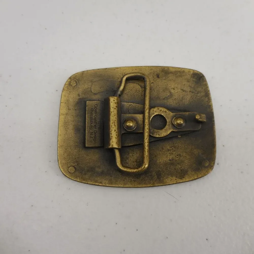 Vintage CB Radio Brass Belt Buckle 10-2 Receiving Well Signal Loud and Clear‎